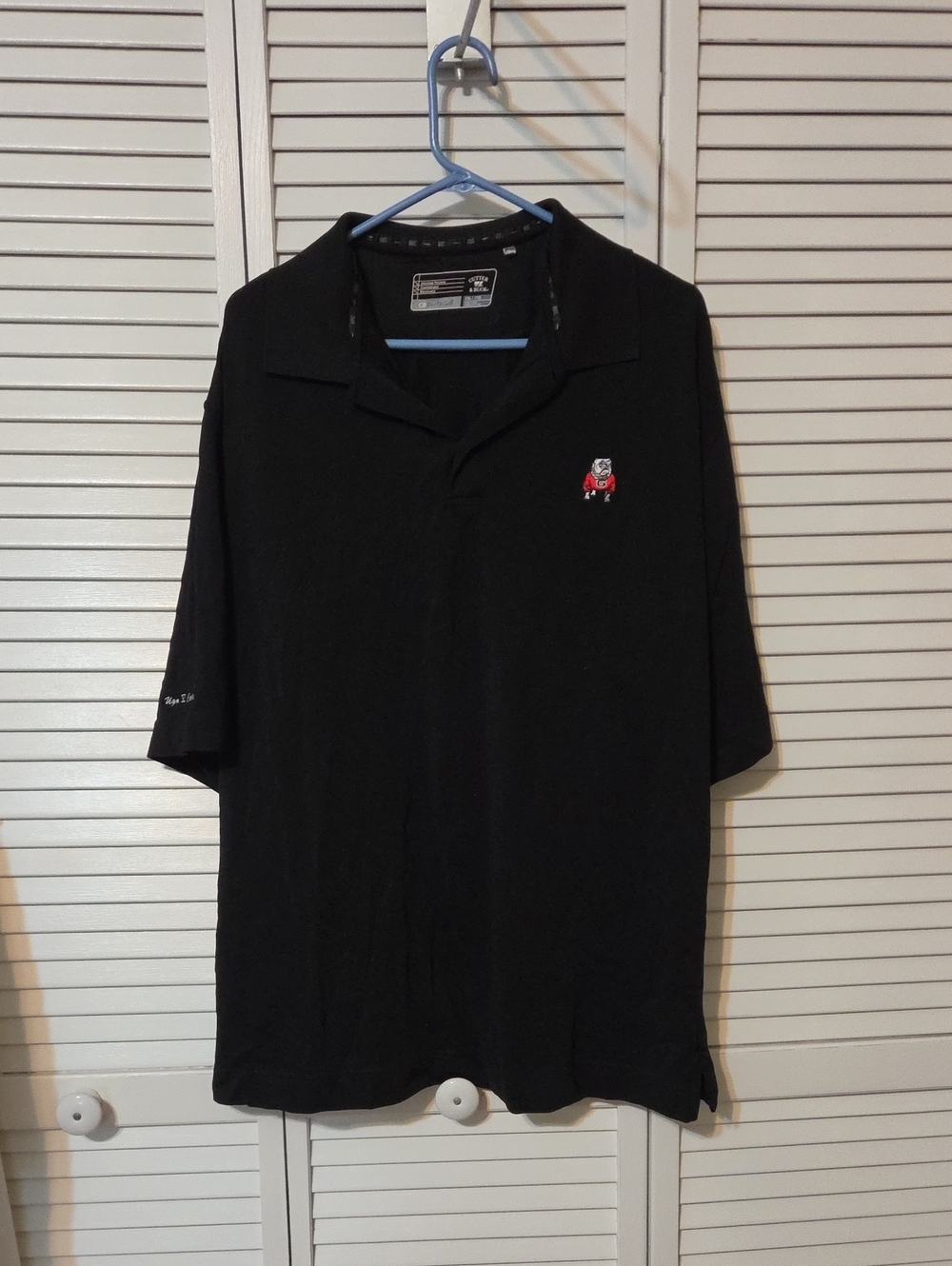 UGA university Of Georiga Polo With Embroidered Bulldog (Uga VI)
